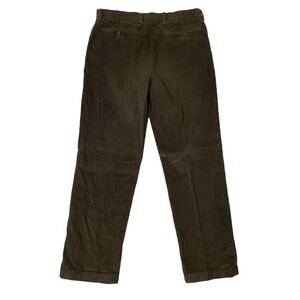 NAUTICA Men’s Brown Corduroy Pants Size 38X34 Heavyweight Flat Front